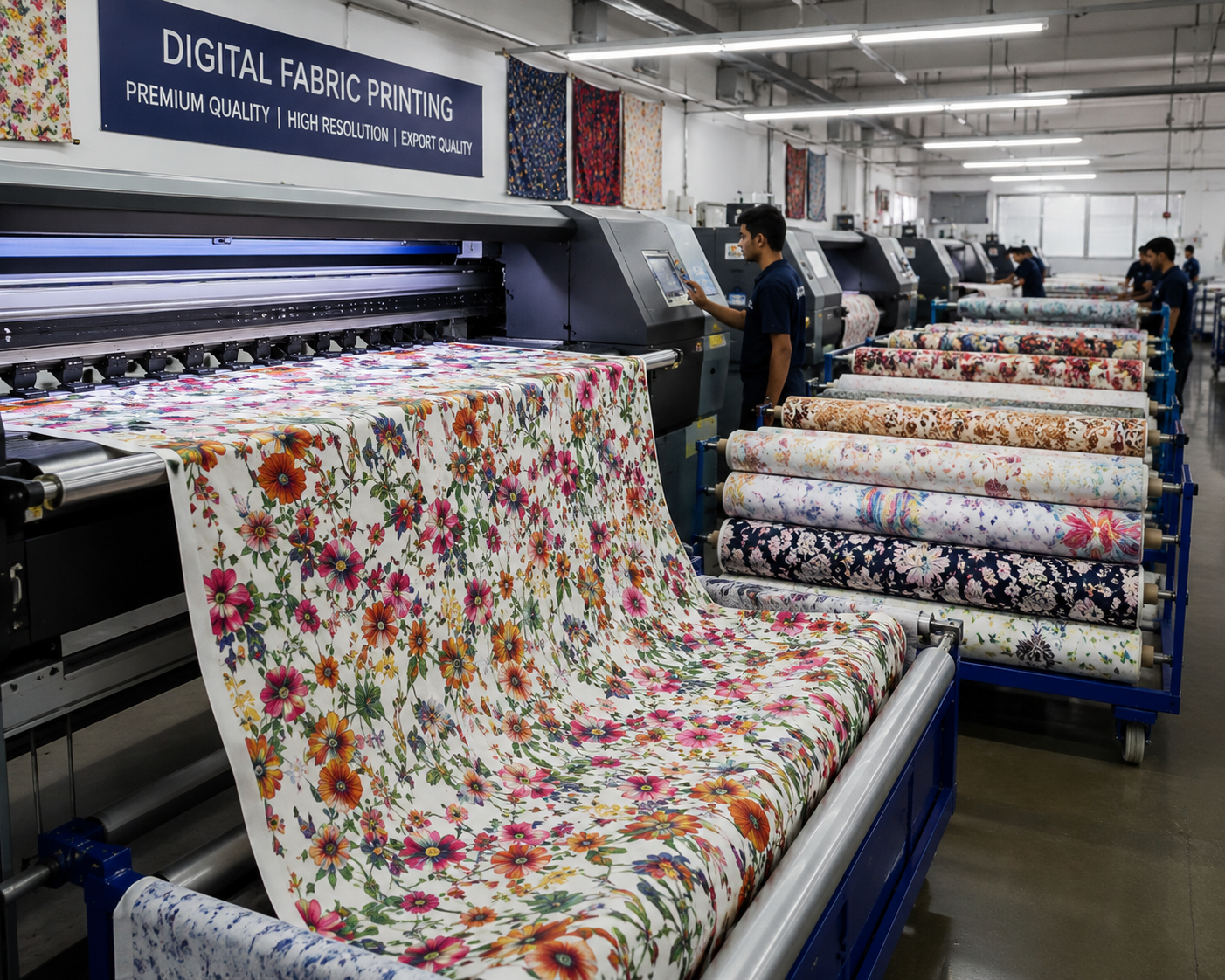 Digital Fabric Printing in Mumbai | Pure Silk, Cashmere, Wool, Cotton & Viscose Fabric | MOQ 2 Meters
