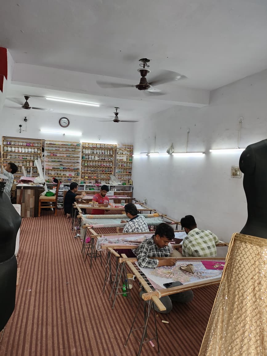 Designer Tailoring, Hand and Machine Embroidery Services to Fashion Designers, Apparel Manufacturers, Export Houses, Boutiques and Luxury Fashion Brands Across India and Internation